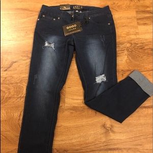 Stretch cropped jeans